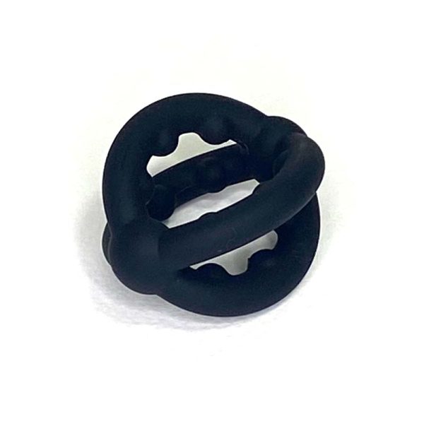 Anillo doble cruzado para el pene