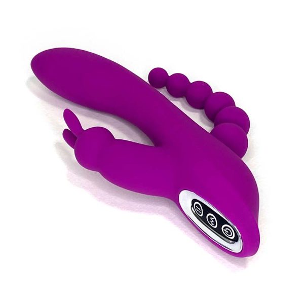 Conejo vibrador triple placer